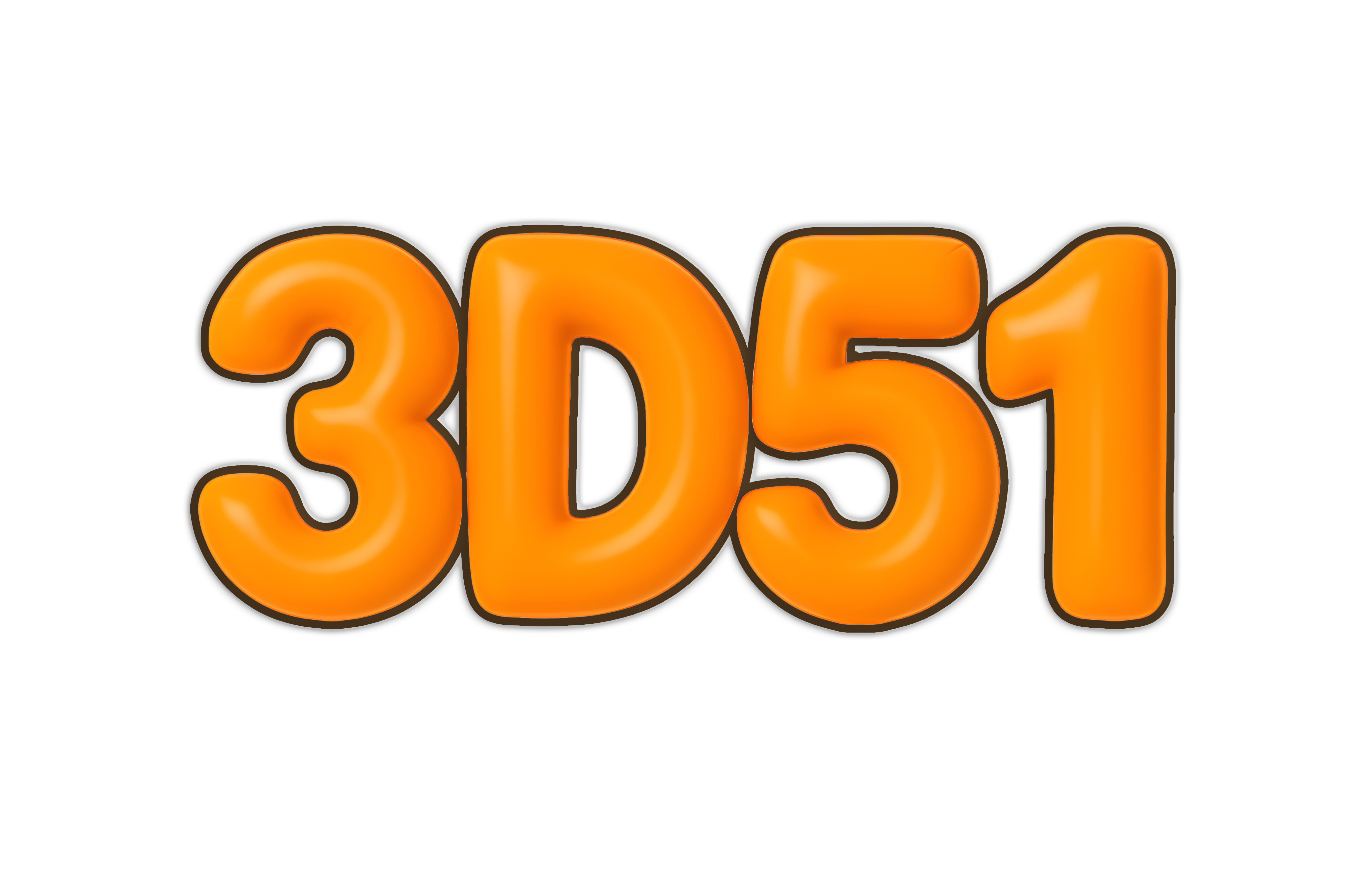 3D51 Text Logo